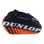 Torba na rakiety Dunlop Paletero Intro (torba na padel, 1 główna komora) czarna/pomarańczowa 3-osobowa